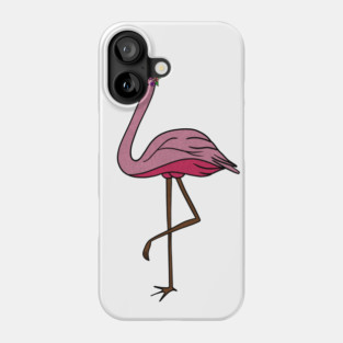Flamingo Floral, Animal, Tropical Bird Phone Case