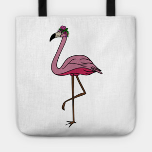 Flamingo Floral, Animal, Tropical Bird Tote