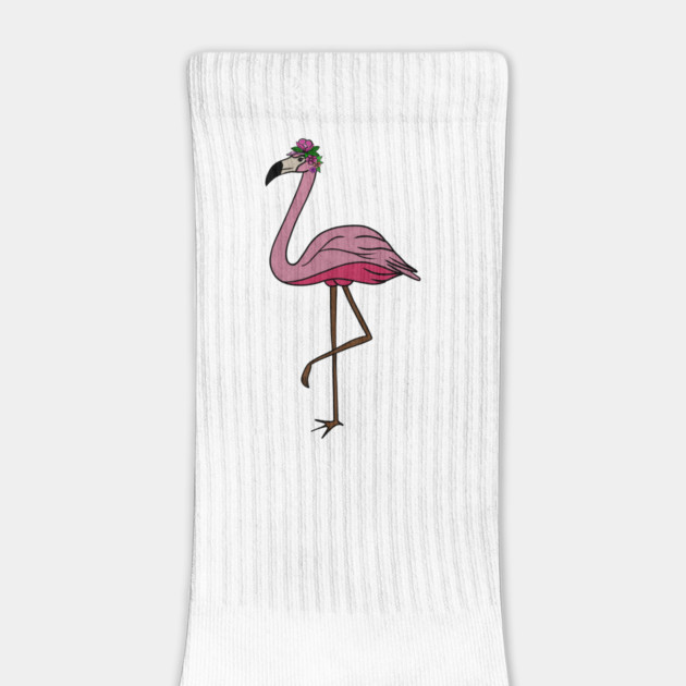 Flamingo Floral, Animal, Tropical Bird by logiamerch