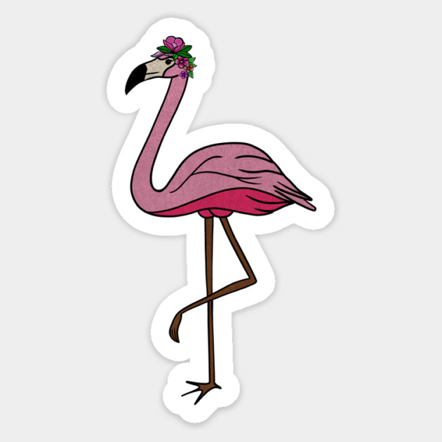 Flamingo Floral, Animal, Tropical Bird Magnet by logiamerch