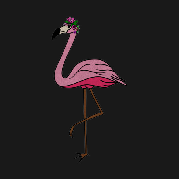 Flamingo Floral, Animal, Tropical Bird by logiamerch