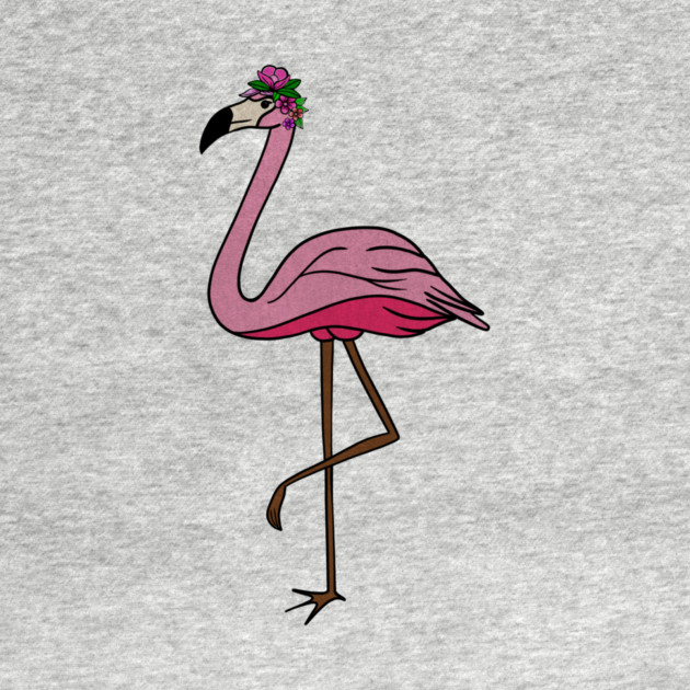 Flamingo Floral, Animal, Tropical Bird by logiamerch