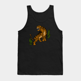 Tiger Big Cat, Tropical Animal Tank Top