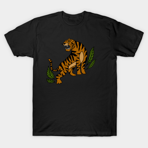 Tiger Big Cat, Tropical Animal T-Shirt by logiamerch
