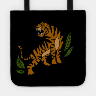 Tiger Big Cat, Tropical Animal Tote