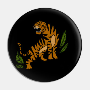 Tiger Big Cat, Tropical Animal Pin