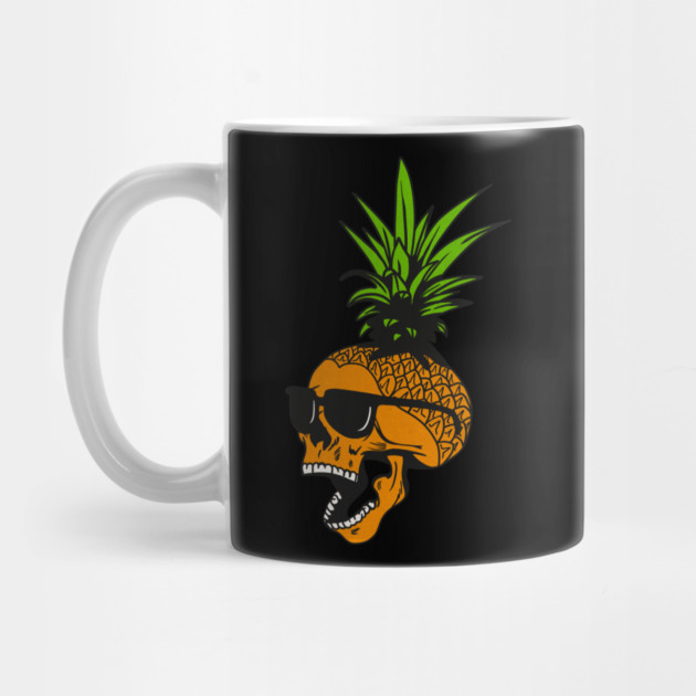 Pineapple, Skull wearing Glasses, Tropical Design by logiamerch