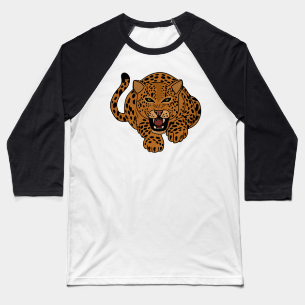 Leopard Stalking, Tropical Animal, Love Cats Baseball T-Shirt by logiamerch