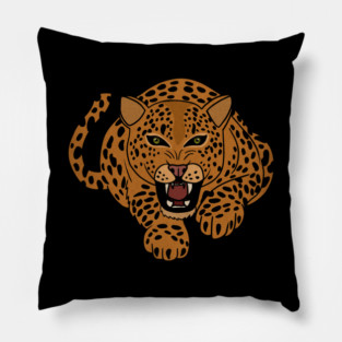 Leopard Stalking, Tropical Animal, Love Cats Pillow