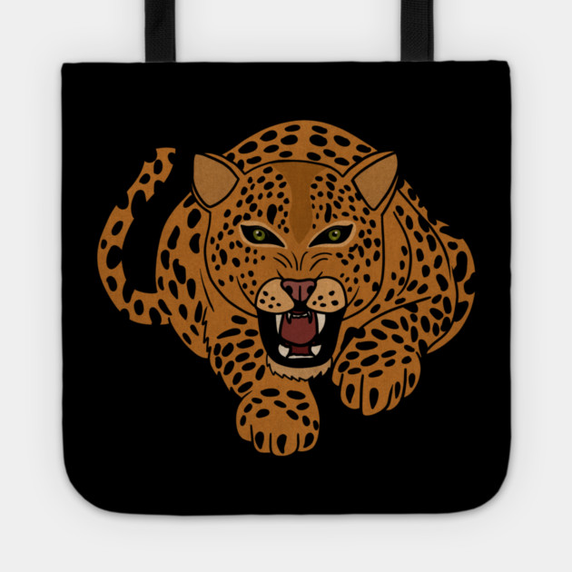 Leopard Stalking, Tropical Animal, Love Cats Tote by logiamerch