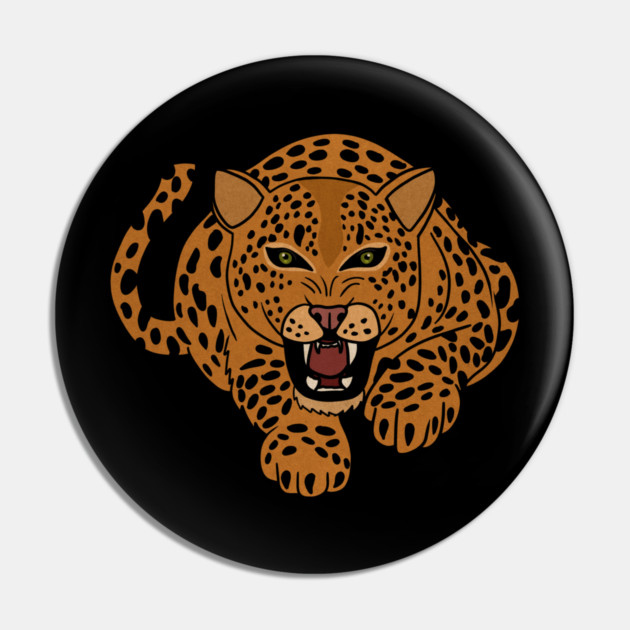 Leopard Stalking, Tropical Animal, Love Cats Pin by logiamerch
