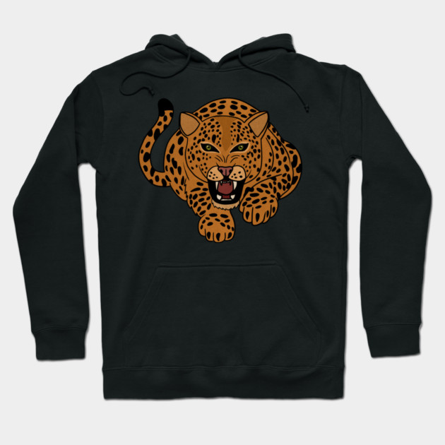 Leopard Stalking, Tropical Animal, Love Cats Hoodie by logiamerch