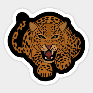 Leopard Stalking, Tropical Animal, Love Cats Magnet
