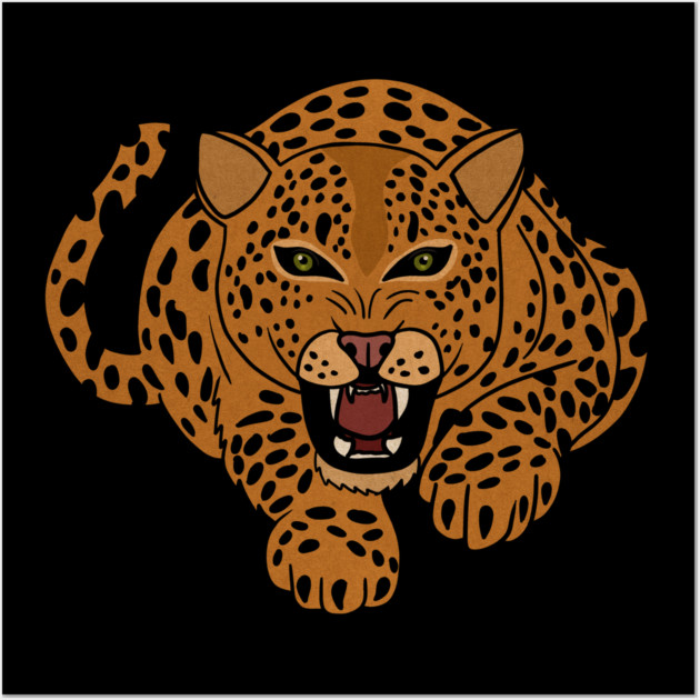 Leopard Stalking, Tropical Animal, Love Cats Wall Art by logiamerch