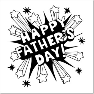 Happy Fathers Day greeting. Posters and Art