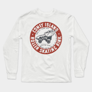 Coney Island Roller Skating Rink / Roller Skates Long Sleeve T-Shirt