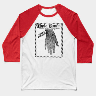 Chola Bands - Vintage Faded Style Latino Design Baseball T-Shirt