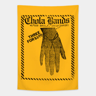 Chola Bands - Vintage Faded Style Latino Design Tapestry