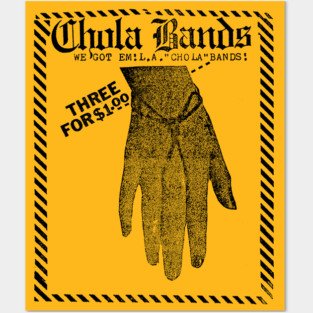 Chola Bands - Vintage Faded Style Latino Design Posters and Art