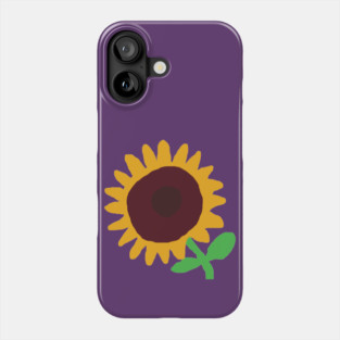Minimal Artsy Sun Flower Phone Case