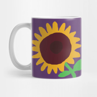 Minimal Artsy Sun Flower Mug
