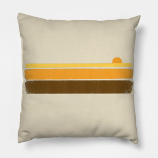 Retro 70s summer stripes Pillow