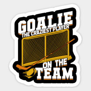 Ice Hockey Goalie Netminder Goaltender Gift Sticker