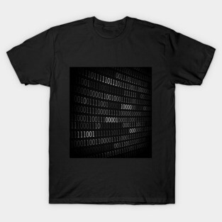 Black and white binary code design T-Shirt