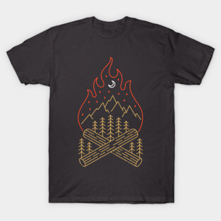 Campfire and Nature T-Shirt