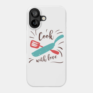 Cook with Love Splash Phone Case