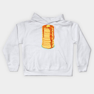 Tall Stack of Pancakes Kids Hoodie