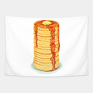 Tall Stack of Pancakes Tapestry
