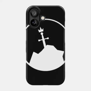 Sword in The Stone Silhouette Inverted Phone Case