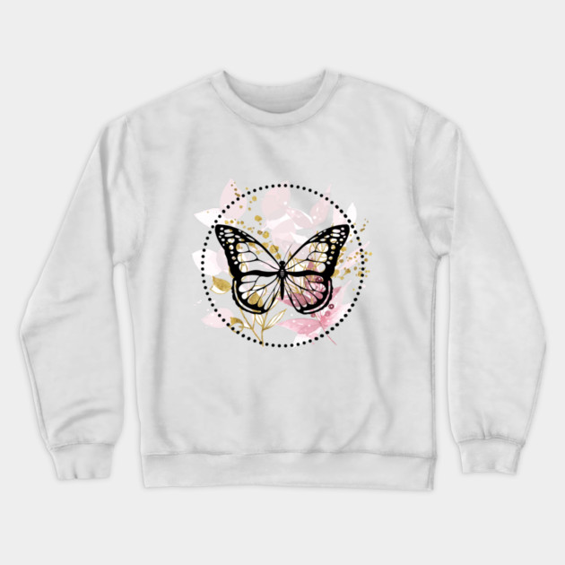 BOHO Butterfly Design Crewneck Sweatshirt by MCALTees