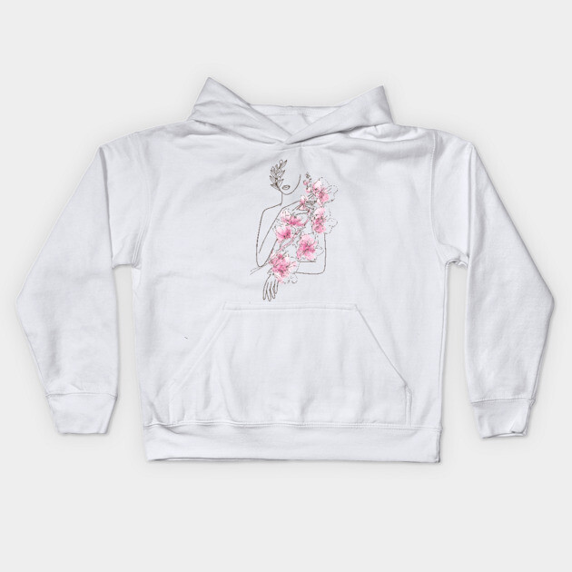 Springtime is Devine Nymph Kids Hoodie by MCALTees