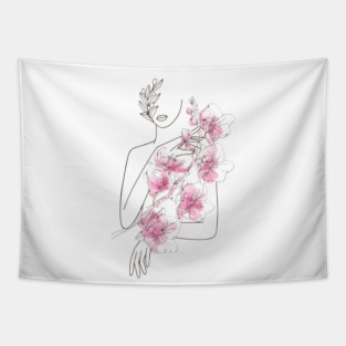 Springtime is Devine Nymph Tapestry