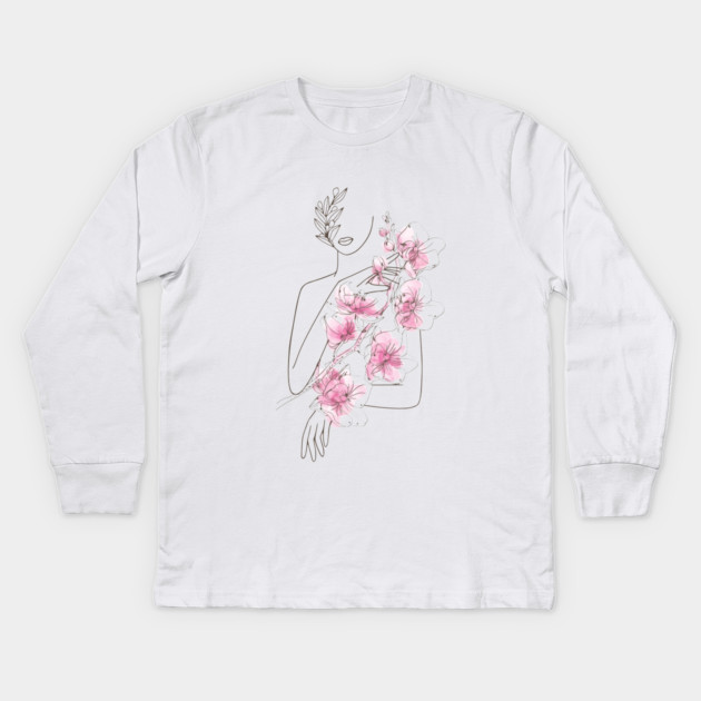 Springtime is Devine Nymph Kids Long Sleeve T-Shirt by MCALTees