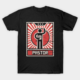 Vintage PASTOR Propaganda Style Poster T-Shirt