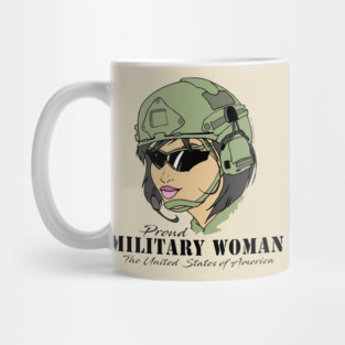 Proud Military Woman  V3  (light tees) Mug