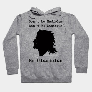 Be Gladiolus (black) Hoodie