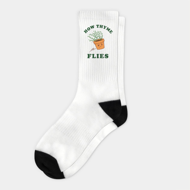 How Thyme Flies Socks by dumbshirts