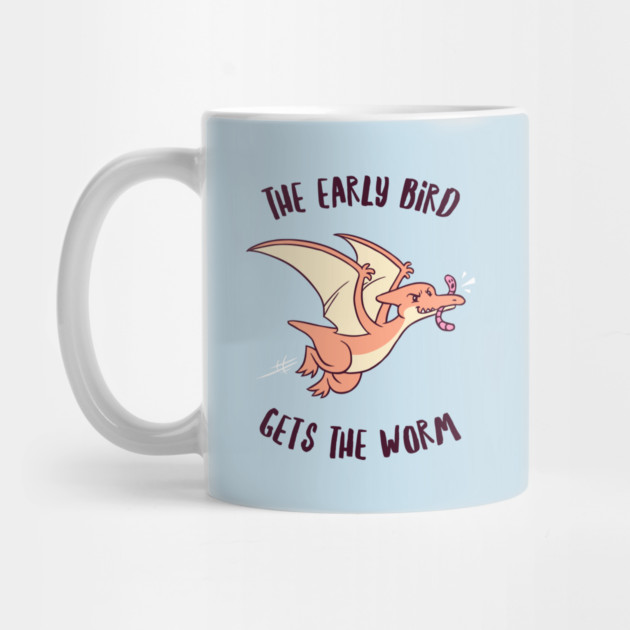 The Early Bird Gets The Worm Pterodactyl by dumbshirts