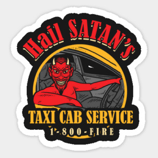 Hail Satan's Taxis Magnet