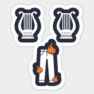 Lyre Lyre Pants On Fire Sticker