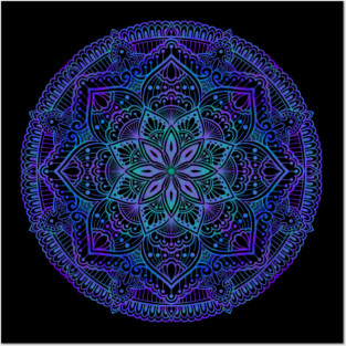 Psychedelic Mandala Posters and Art