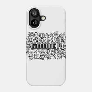 Gamer Doodle Phone Case