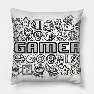 Gamer Doodle Pillow