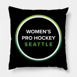 Women's Pro Hockey Seattle Logo Pillow