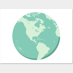 Cute Earth Day Globe Posters and Art