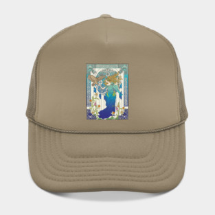 Celtic Woman (cream on blue) Hat